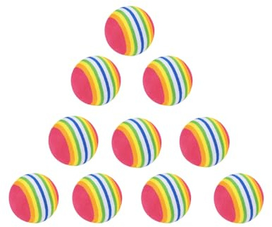 Generisch 10 Stück Farbenfrohe Bälle,Hundeball Unzerstörbar,Interaktiver Hundeball, 4.2cm Hundespielzeug für kleine Hunde,Eva Hundespielzeug Ball für Mittelgroße, Kleine, Hunde