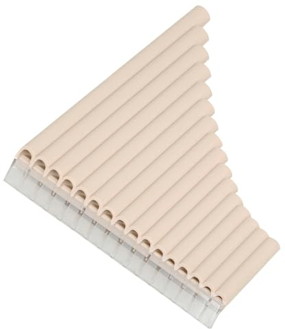 NOLITOY Panflöte in C-dur Flöten Musikinstrument für Panflötenschüler mit Notenbuch zum Erlernen und Spielen Tragbar mit Aufbewahrungstasche