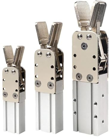 OYmFUIEeK 1 stücke Pneumatische Zylinder Greifer for Roboter Maschinen Einfachwirkend Doppelwirkend Manipulator End Klemmen 2015D 1615D(2015D-L)