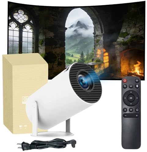 mini proiettore di 4K HD con WiFi e Bluetooth, correzione trapezoidale automatica per esperienza di lettura immersiva