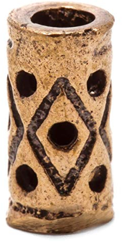 Windalf Kleine Haarperle Bartperle Cyra 7 mm Stück Vintage Bronze