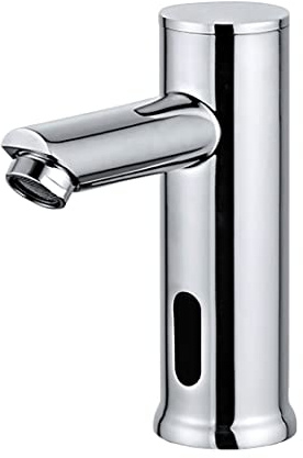 Homssy - Rubinetto elettronico per lavabo S2, rubinetto con sensore automatico miscelatore a 2 acque (caldo e freddo)