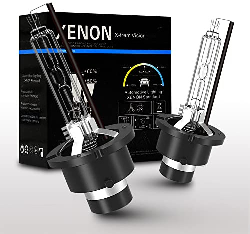 YUFANYA D2S HID Xenon Bulbs,35W 6000K Replacement Light Bulb Super Bright White Lamp for Car Auto LED Exterior Headlamp Bulbs Pack of 2