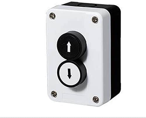 WMLBK Dual Switch Up and Down Waterproof Garage Doors Lifting Platform Push Button Box - Roller Shutters Push Button Switch Push Button Box