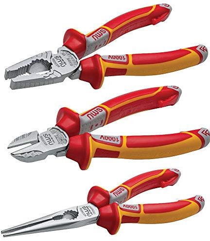 NWS 3-teiliges VDE-Zangenset | Zangen-Sets, Werkzeuge, 1 x Menge – NW782-3K