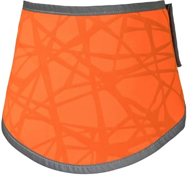 Back on Track Draco Bandana mit Reflektoren für den Hund (L, Reflektierend orange)