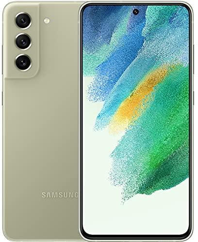 Samsung Galaxy S21 FE 5G Android Smartphone, No Contract, 6.4-Inch Dynamic AMOLED Display, 4500 mAh Battery, 128 GB / 6 GB RAM, Olive (Renewed)