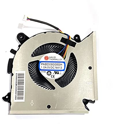Bestparts New CPU Cooling Fan Replacement for MSI GF63, GF63 Thin, GF65, GF65 Thin Series MS-16R1 MS-16R2 Series PABD08008SH N413