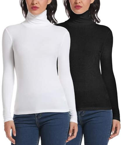 STARBILD dam turtleneck långärmad med turtleneck långärmad skjorta blus casual toppar stretch skjorta slim fit höst vinter
