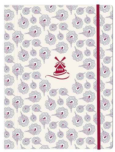Clairefontaine 812440C Sammelmappe für A4 Gummizugverschluß Moulin Rouge