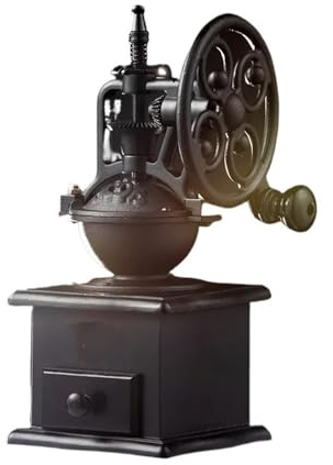 Macinino da caffè Macinacaffè manuale retrò Macinino da caffè portatile con ruota panoramica Accessori for caffè professionali fatti a mano
