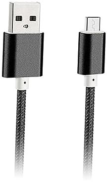 jojofuny 3m Micro Usb Charging Cable Nylon Braided Usb 2.0 Charge Cord for Mobile Devices Black Extra Long Cable for Mobile Phones and Tablets