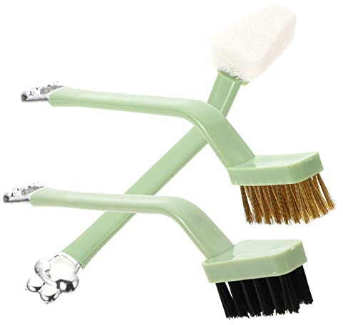 Beaupretty 3Pcs Kitchen Cleaning Brush Set with Non-Slip Handle and Sturdy Polyester Material, Multifunctional Scrubbing Brushes for Stove, Sink, and Countertop Cleaning in Household Kitchens