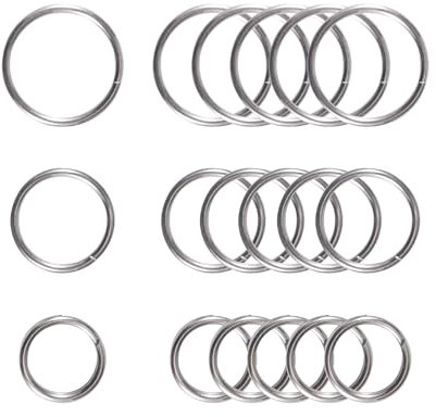 MecArmy Llavero EDC de titanio – Apertura lateral protege tus uñas, anillo resistente anti-pérdida, clip rápido y compacto para llaves de coche/bolsa, uso diario, senderismo – 1, 3, 4, 7, 18 unidades