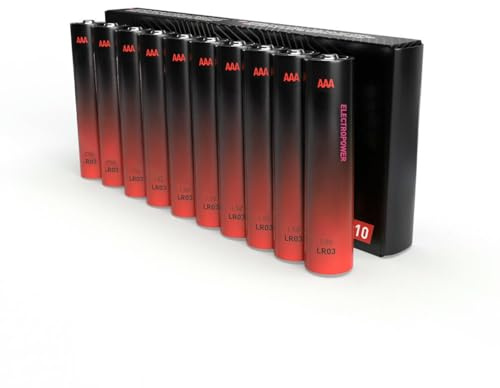 Batteria industriale tipo LR03-AAA, 10 pezzi, ad alta durata e prestazioni, ideale per dispositivi elettronici e giocattoli.