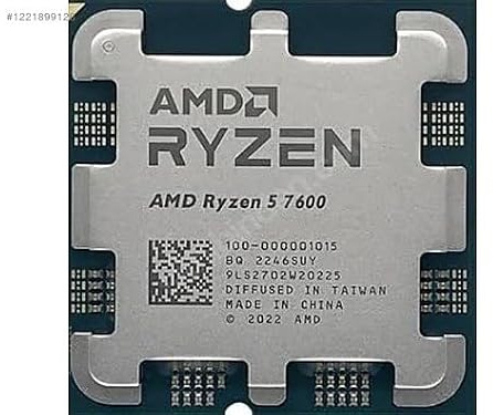 AMD Ryzen 5 7600, 3.80GHz, 32MB Cache, AM5-Sockel, Boxlos, lüfterloser Prozessor