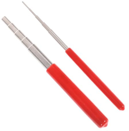 TEMPNAP Set 2 Mandrini in Acciaio Per Avvolgimento Filo Strumenti Per Creazione Gioielli Bastoncini Per Filo Utensili Per Torsione e Piegatura Adatti Per Principianti e Professionisti
