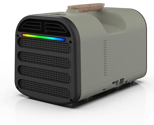 4 en 1 Aire Acondicionado Portátil Silencioso Con Control Táctil Y Mando A Distancia, Aire Acondicionado Sin Unidad Exterior, Diseño Con Asa Superior, para 8-10 M²