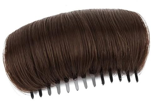 Espuma de memoria para el cabello Dickeing Pad Invisible Mejorador con Peine Desmontable Aplicación Rápida Para El Cabello Mañana Ocupado Fibra De Alta Temperatura Almohadilla de Pelo