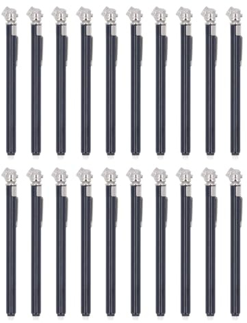 Aramox 20PCS Pencil Tire Pressure Gauges Set 10-50PSI 0.7-3.5BAR 70-350KPa Compact Car and Truck Tire Pressures Checker Used for Auto Service and Repair