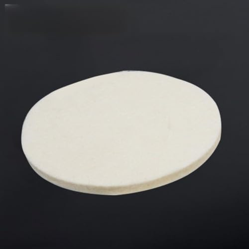 MeevrgR Wool Felt Polishing Pad Wheel for Glass and Stainless Steel, 75mm/3 Inch Diameter, 12mm Thickness, for Automotive, Furniture, and Woodworking