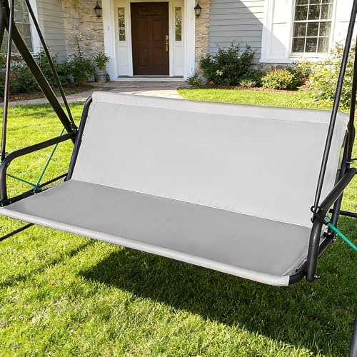 YYTECH Hollywoodschaukel Sitzfläche Ersatz, Hollywoodschaukel Ersatzteile Sitzfläche, Hollywoodschaukel Sitzbezug, Ersatz-Schaukel Sitzbezug für Hollywoodschaukel(115 * 48 * 48cm,Grau)