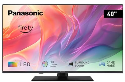 Panasonic TV-40S55AEZ, S55 Series 40 Pulgadas Full HD LED Smart TV, 2024, Fire TV, HD Colour Engine, HDR, Alexa Control De Voz, Modo De Juego, Reproductor Multimedia, Experiencia Visual Excepcional