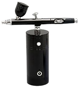 Pistola a spruzzo, Aerografo wireless portatile ricaricabile con pistola a spruzzo a doppia azione con compressore for la vernice for torte artigianali for tatuaggi su unghie, bellezza del viso