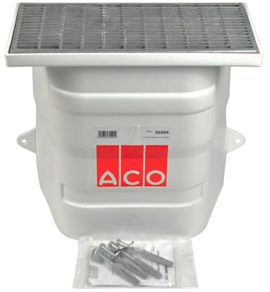 ACO Lüftungsschacht 40x40 ohne Boden Kellerschacht mit Maschenrost Rost Lüftung Keller