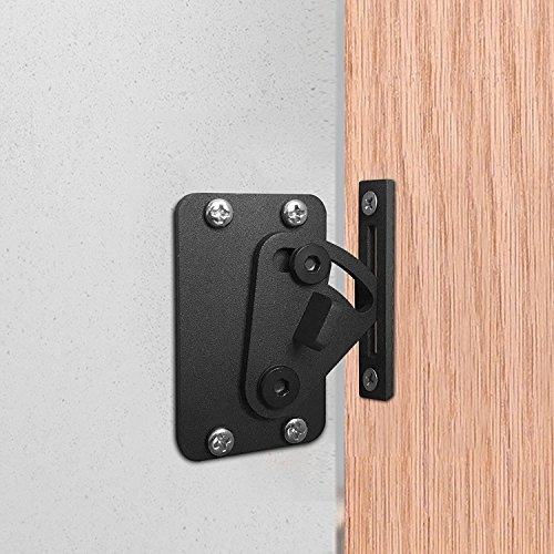 Acier inoxydable Verrous Noir pour portes et loquets pour Porte de grange coulissante - Stainless Steel Lock for Sliding Barn Wood Door