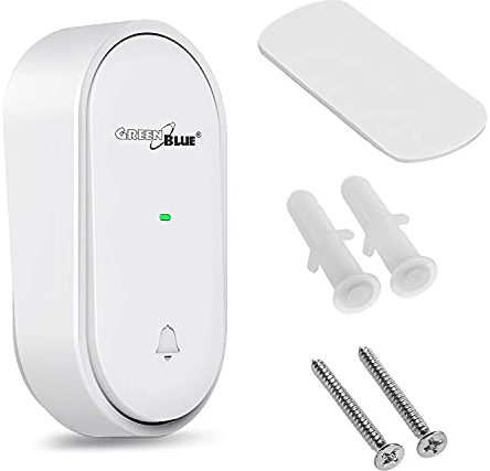 Green Blue GB348 Zusätzlicher Kinetischer Sender für GB210 Türklingel Funkklingel Kabellos Batterielos IP44 Spritzwassergeschützt