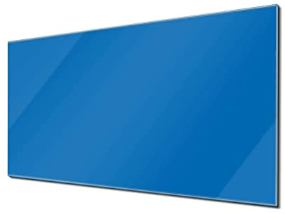 banjado Glas Magnettafel (100 x 50cm) - Magnetwand Glas - Magnetpinnwand als Memoboard - Pinnwand Magnettafel Küche, Büro, Kinderzimmer - Signalblau