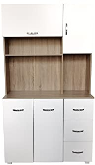 HTI-Line Küchenschrank Blanca Küchenbuffet Sonoma Weiß