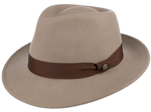 Lierys Sombrero de Fieltro de Lana Mujeres Hombres Impermeable Triturables Bogart Verano Invierno