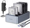 ORICO Hard Drive Docking Station, 5 Bay Aluminum Offline Clone Hard Drive Duplicator, USB 3.2 Gen 1 for SATA 2.5/3.5 inch SSD/HDD up to 100 TB, 12V/6.5A power supply (6656C3-C)