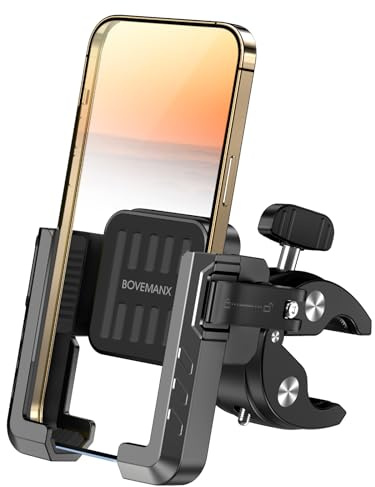 Bovemanx Handyhalterung Fahrrad, 【Radfahren & Aufnehmen Video】 2024 Universal Handy Halterung Fahrrad Lenker, Handyhalterung Motorrad für iPhone 16, Samsung S24,E Bike, Bicycle, Scooter