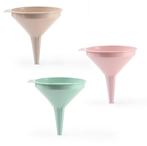 1 Pezzo Imbuto Multiuso in Plastica Colorato 14 cm 3 Colori