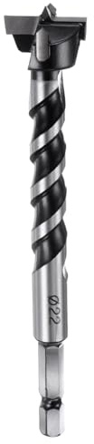 sourcing map Forstner Drill Bit 22mm (7/8) Dia YG8/C1 Tungsten Carbide Twist Wood Forstner Bits Hole Saw Auger Opener Cutter for Woodworking Drilling