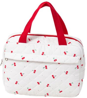 Groß Kapazität Kosmetiktasche 4L - Damen Mäppchen Make Up Bag - Schminktasche Federmäppchen Kosmetik - Reise Täschchen Kosmetikbeutel mit fächern (Weiß)