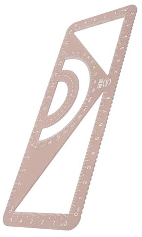 Lurrose Schulgeometrie Winkelmesser Messlineale Zeichnen Winkelmesser Für Geometrie Dreieckslineal Winkelmesser Und Kompass Maßstabslineal Für Architekten Zeichnungslineal Metall Golden