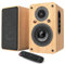 LONPOO Aktivlautsprecher 100W RMS mit 4'' Kohlefaser Tieftöner, Bluetooth Bücherregal-Lautsprecher mit HDMI ARC/Optisch/Koaxial/USB/AUX-Eingang, Fernbedienung, (LP42X)