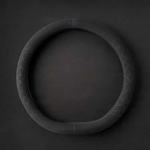 TaoieWkolt Lenkradbezug, Universal 15 Zoll, atmungsaktives Technologiegewebe, für BMW i3, Dünn Wildleder Lenkradhülle mit Weichem Alcantara Touch, Anti-Rutsch & Sport,A-Blue