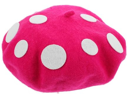 TOYANDONA Cappello a fungo, berretto per bambini, morbido berretto di lana con decorazione unica a fungo, per Halloween, festival, carnevale, feste, accessori fotografici
