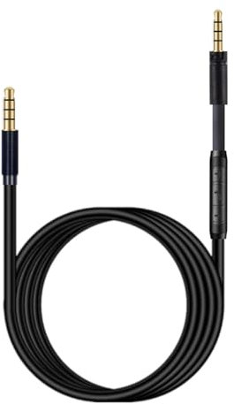 Flexible Earphone Cord With Microphones For On-ear 1/2/3 Headsets Cord Long Lasts Durability For Game Control