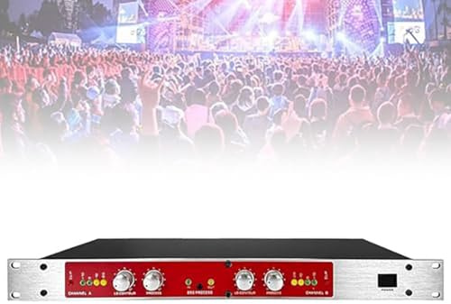 Professioneller Audioprozessor, Dual-Kanal-Funktion, Autotune, Stimm- & Tonanreger, für Hauskaraoke, Bühne, Performance.