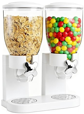 YuLiMirich Cereal Dispenser 2L, Luftdichter Müslispender für die Organisation des Küchenvorratsraums, Müslispender 2er Set Luftdichte Behälter für Müsli, Reis, Körner, Süßigkeiten, Kaffebohnen