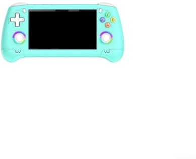 Consola de videojuegos portátil portátil con pantalla RGB de 4,3 pulgadas, juego de arcade retro, código abierto, diseño compacto de ABS, negro (verde)