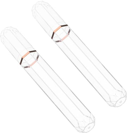 KHBUAB Étui à Cigares Portable Transparent, Lot de 2 Tubes en Plastique | Joint Hermétique, Rangement Quotidien, Activités Extérieures, pour Cigar, Format Compact et Pratique