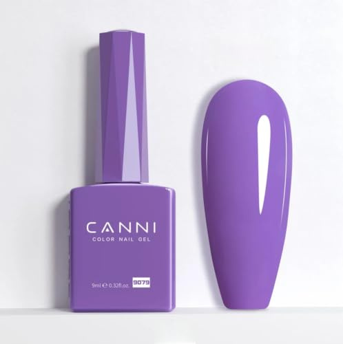 CANNI HEMA Free Gel Nail Polish 9ml Color Therapy (Orchid Purple(9079)) | Long Lasting