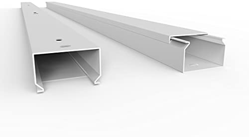 SCOS Smartcosat Kabelkanal, 40x25 mm, 5x2 m, Weiß, schraubbar | PVC, UV-beständig, Innen & Außen, 5 Stangen à 2 m = 10 m, Made in Germany